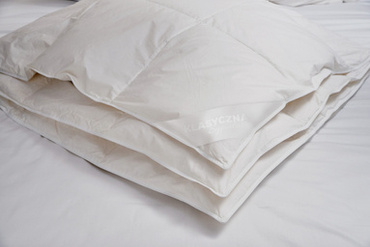 Kołdra puchowa Klasyczna Sypialnia Całoroczna (80% pierze, 100% tkanina bawełniana)