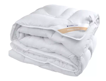 Kołdra wełniana Inter-Widex Merino Wool biała (100% wełna z merynosów niemieckich, 45% bawełna, 55% poliester))
