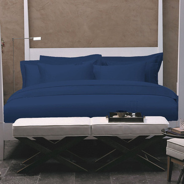 Komplet pościeli satynowej Valeron Luna Navy