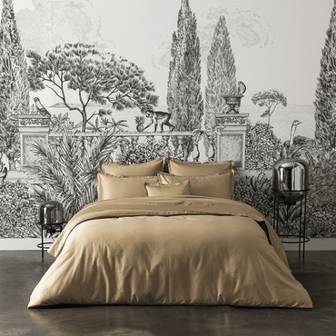 Pościel satynowa Alexandre Turpault Teophile Desert Beige