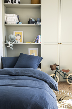 Pościel bawełniana Essix Tendresse Bleu de Chine