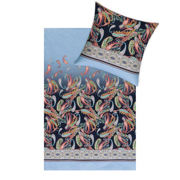 Komplet pościeli Estella Atelier Interlock Jersey Siena Indigo