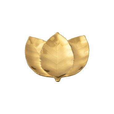 Talerz liść Grabu Costa Nova Botanica Gold 18 cm 