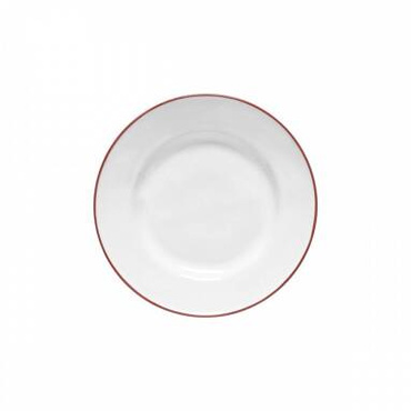 Talerz płytki Costa Nova Beja White Red 23 cm