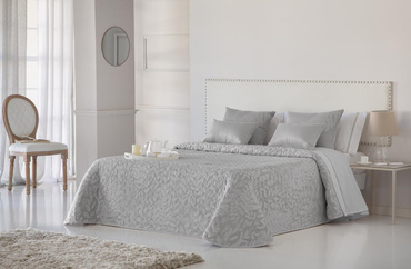 Narzuta żakardowa JVR Tejidos Tebas Gris