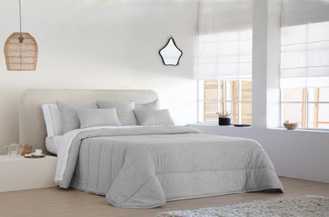 Narzuta żakardowa JVR Tejidos Rodas Gris