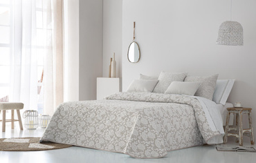 Narzuta żakardowa JVR Tejidos Elis Beige