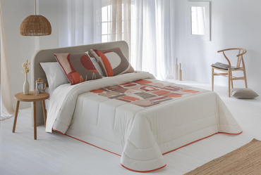 Narzuta bawełniana JVR Tejidos Vita Naranja