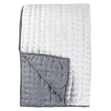 Narzuta jedwabna Designers Guild Chenevard Chalk & Graphite