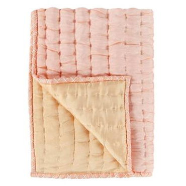 Narzuta jedwabna Designers Guild Chenevard Blossom & Peach