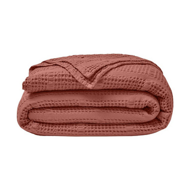 Narzuta bawełniana Essix Yogi Terre Cuite