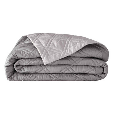 Narzuta satynowa Alexandre Turpault Merveille Meteor/Silver Grey