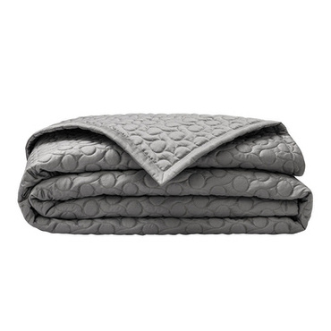 Narzuta satynowa Alexandre Turpault Poesie Meteor Grey