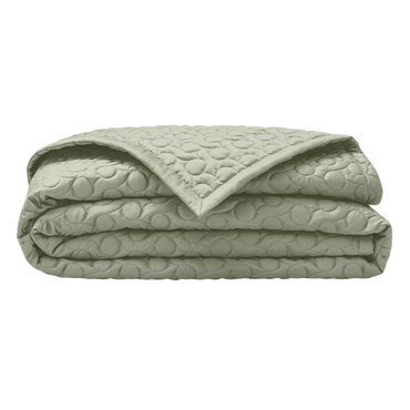 Narzuta satynowa Alexandre Turpault Poesie Linden Green