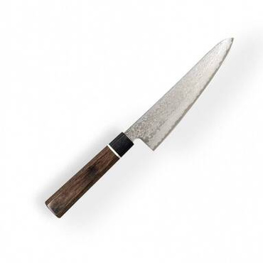 Nóż kuchenny ze stali damasceńskiej Suncraft Senzo Black Santoku small 143 mm