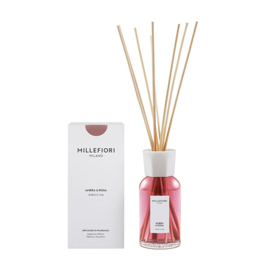 Pałeczki zapachowe 250 ml Millefiori Milano Ambra & Rosa