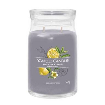 Świeca zapachowa Yankee Candle Black Tea Lemon duża