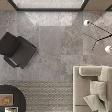 ABK Alpes Raw Lead - płytka ceramiczna/gres 60x60 cm rett. 9 mm naturale