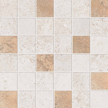 ABK Alpes Raw Ivory Mosaic Glam - płytka ceramiczna/gres 30x30 cm rett. 9 mm