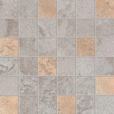 ABK Alpes Raw Mosaic Glam Grey - płytka ceramiczna/gres 30x30 cm rett. 9 mm