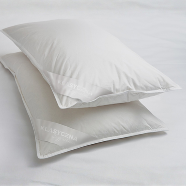 Poduszka puchowa Klasyczna Sypialnia (80% puch, 100% tkanina bawełniana)