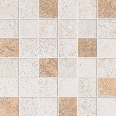 ABK Alpes Raw Ivory Mosaic Glam - płytka ceramiczna/gres 30x30 cm rett. 9 mm 