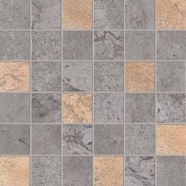 ABK Alpes Raw Mosaic Glam Lead - płytka ceramiczna/gres 30x30 cm rett. 9 mm