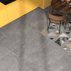 ABK Blend Concrete Grey - płytka ceramiczna/gres 15x60 cm rett. 20 mm ang. griglia dx