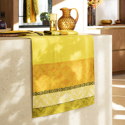 Bieżnik bawełniany Le Jacquard Français Mumbai Yellow