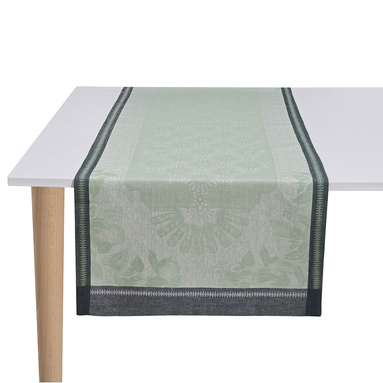 Bieżnik żakardowy Le Jacquard Français Jardin d'Orient Light Green