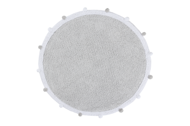 Dywan bawełniany Lorena Canals Bubbly Light Grey Ø 120 cm