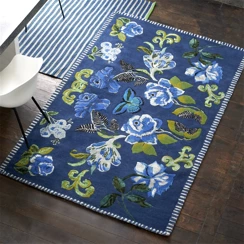 Dywan ręcznie tkany Designers Guild Eleonora Cobalt