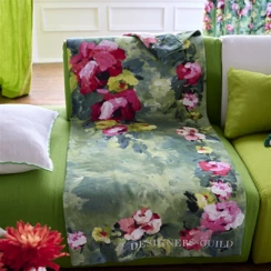 Koc lniany Designers Guild Ghirlanda Emerald