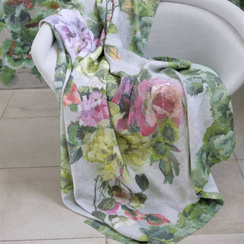 Koc lniany Designers Guild Grandiflora Rose Epice