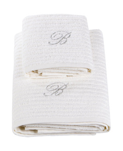 Komplet ręczników żakardowych Blumarine Ariette White