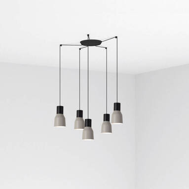 Lampa wisząca Faro Barcelona Kombo 120 Grey 5L bez wtyczki