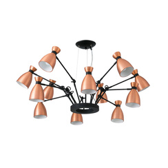 Lampa wisząca Faro Barcelona Retro Copper 12L