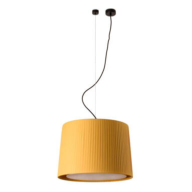 Lampa wisząca Faro Barcelona Samba Black/Ribbon Yellow ø450