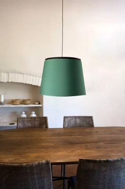 Lampa wisząca Faro Barcelona Savoy zielona