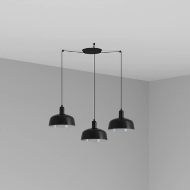 Lampa wisząca Faro Barcelona Tatawin M Black 3L