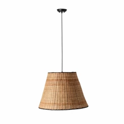 Lampa wisząca rattanowa Faro Barcelona Sumba Black