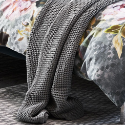 Narzuta bawełniana Designers Guild Alba Pale Grey