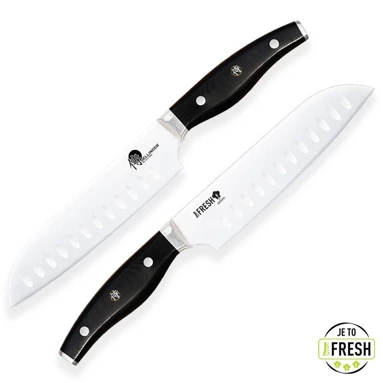 Nóż Dellinger SAMURAI German Prima FRESH! Santoku złobiony 180 mm