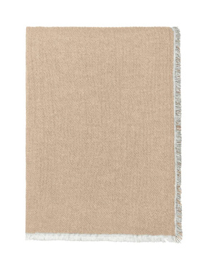 Pled bawełniany Elvang Thyme Beige