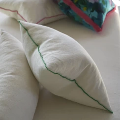 Poduszka dekoracyjna Designers Guild Brera Lino Alabaster & Emerald