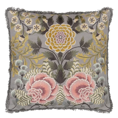 Poduszka dekoracyjna Designers Guild Brocart Decoratif Embroidered Sepia