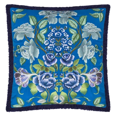 Poduszka dekoracyjna Designers Guild Eleonora Embroidered Cobalt