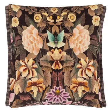 Poduszka dekoracyjna Designers Guild Ikebana Damask Chocolate