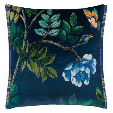 Poduszka dekoracyjna Designers Guild Porcelaine de Chine Velours Indigo