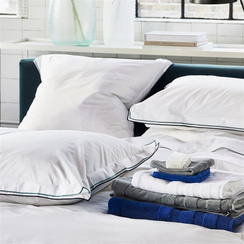 Poszewka perkalowa Designers Guild Astor Midnight/Aqua